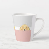 "Flüchtige Blick a Boo" Golden Retriever Dog | Milchtasse (Rechts)