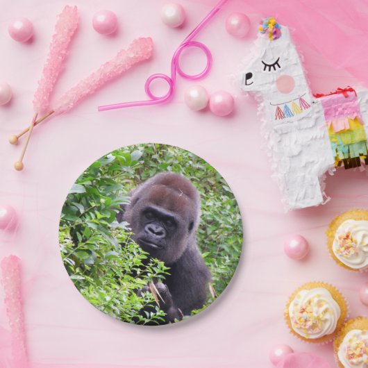 Flüchtige Blick-A-Boo Gorilla - PapierTeller (Party)