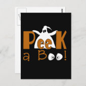 Flüchtige Blick A Boo Halloween T - Shirt und Gesc Postkarte (Vorne/Hinten)