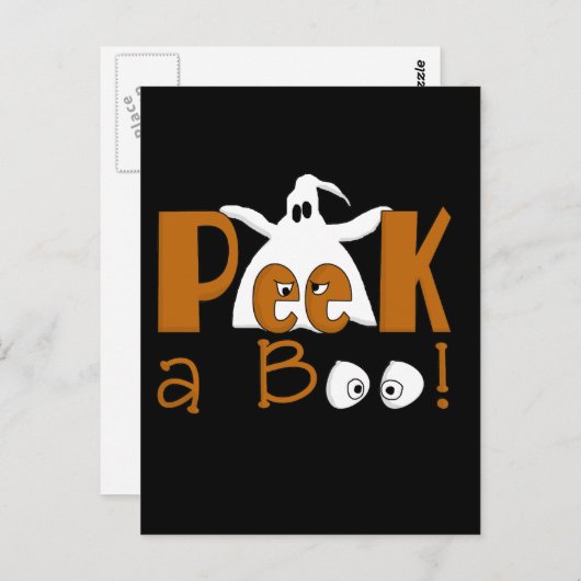 Flüchtige Blick A Boo Halloween T - Shirt und Gesc Postkarte (Vorne/Hinten)