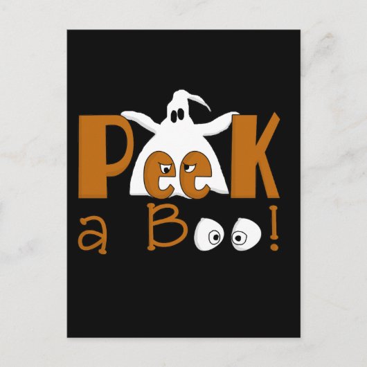 Flüchtige Blick A Boo Halloween T - Shirt und Gesc Postkarte (Vorderseite)