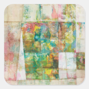 Flüchtige Blick a boo IV Quadratischer Aufkleber