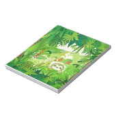 Flüchtige Blick a Boo Jungle Sloth Notizblock (Rotiert)