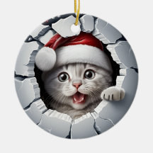 Flüchtige Blick-a-boo Kitten Weihnachten