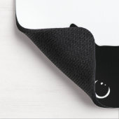Flüchtige Blick-a-Boo Kitty Mousepad (Ecke)