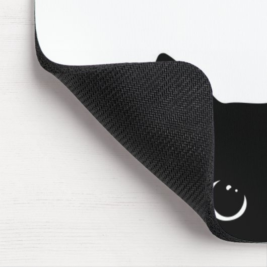 Flüchtige Blick-a-Boo Kitty Mousepad (Ecke)