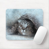 Flüchtige Blick A Boo Kitty Portrait | ABSTRAKT |  Mousepad (Mit Mouse)