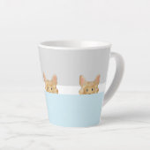 "Flüchtige Blick a Boo" Langhaariger Chihuahua-Hun Milchtasse (Rechte Ecke)