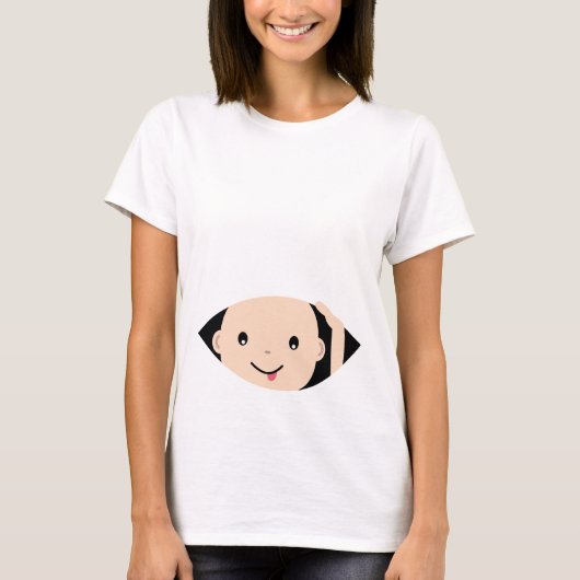 Flüchtige Blick-A-Boo-Maternity-T - Shirt (Vorderseite)