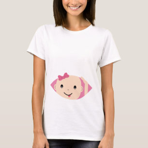 Flüchtige Blick-A-Boo-Maternity-T - Shirt