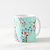 Flüchtige Blick-A-Boo Moderner Kunst-Spaß Kaffeetasse (VorderseiteRechts)