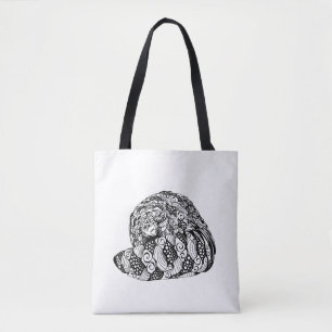 "Flüchtige Blick-a-Boo" Pangolin-Design Tote Tasch Tasche