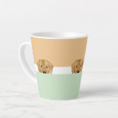 "Flüchtige Blick a Boo" Rhodesian Ridgeback Dog | Milchtasse (Linke Ecke)