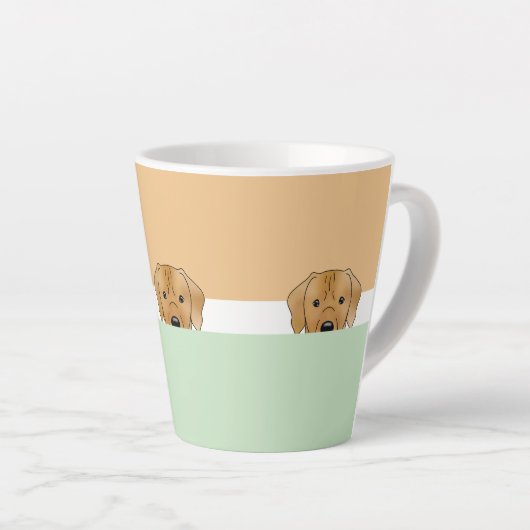 "Flüchtige Blick a Boo" Rhodesian Ridgeback Dog | Milchtasse (Rechte Ecke)