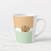 "Flüchtige Blick a Boo" Rhodesian Ridgeback Dog | Milchtasse (Rechts)