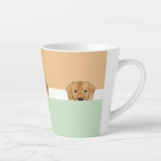 "Flüchtige Blick a Boo" Rhodesian Ridgeback Dog | Milchtasse (Rechts)
