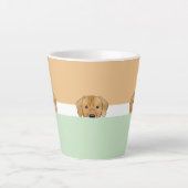 "Flüchtige Blick a Boo" Rhodesian Ridgeback Dog | Milchtasse (Vorderseite)