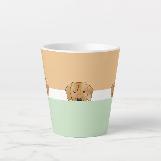 "Flüchtige Blick a Boo" Rhodesian Ridgeback Dog | Milchtasse (Vorderseite)