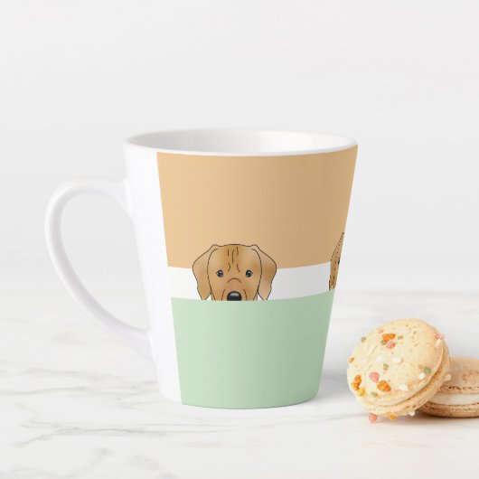 "Flüchtige Blick a Boo" Rhodesian Ridgeback Dog | Milchtasse (Beispiel)