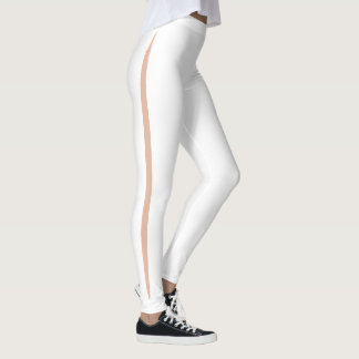Flüchtige Blick-a-boo-Seitenstreifen Kaukasisch-ro Leggings