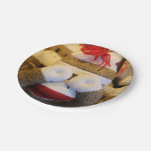 Flüchtige Blick-a-boo-Sock-Affe Pappteller (Schrägansicht)