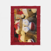 Flüchtige Blick-a-Boo-Sockaffe Fleecedecke (Vorderseite)