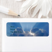 Flüchtige Blick-a-boo-Sun- und Clouds-Adressenmark (Insitu)