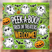 Flüchtige Blick-a-Boo-Trick oder Treaters Begrüßun Fensteraufkleber (Blatt 2)