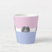 "Flüchtige Blick a Boo" Weimaraner Hund | Milchtasse (Vorderseite)