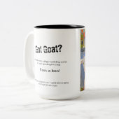 Flüchtige Blick-a-boo! Ziege Tasse - lustige Ziege (Vorderseite Links)