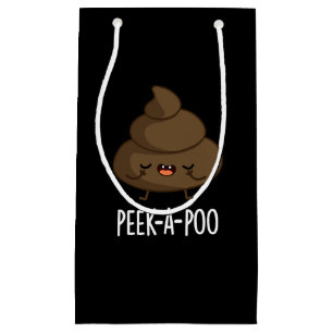 Flüchtige Blick A Poo Funny Gekackt Pun Dark BG Kleine Geschenktüte