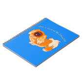 Flüchtige Blick auf meinem Pekingese Notizblock (Linke Seite)