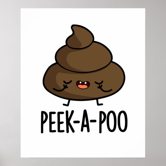 Flüchtige Blick Ein Poo Funny Kack Pun Poster (Vorne)
