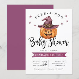 Flüchtige Blick Eine Kinderdusche für Boo Hallowee Einladung