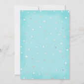 flüchtige Blick Eine Niedliche Mint Ghost Baby Dus Einladung (Rückseite)