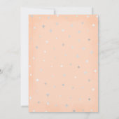 Flüchtige Blick Eine Niedliche Peach Ghost Baby Du Einladung (Rückseite)