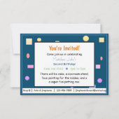 Flüchtige Blick einen Boolook, der 2 Baby Geburtst Dankeskarte (Rückseite)