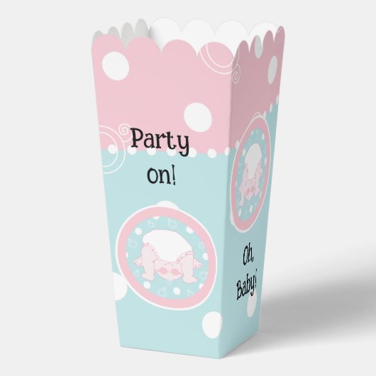 Flüchtige Blick einer Boo Baby Dusche Gefälligkeit Geschenkschachtel (Rückseite)