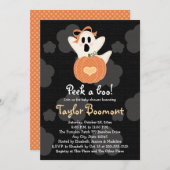 Flüchtige Blick einer Boo Ghost Baby Dusche Einlad Einladung (Vorne/Hinten)