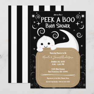 Flüchtige Blick einer BOO Ghost Halloween Kinderdu Einladung