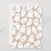 Flüchtige Blick einer Boo Halloween Kinderdusche Einladung (Rückseite)