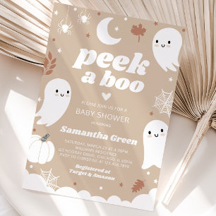 Flüchtige Blick einer Boo Halloween Kinderdusche Einladung