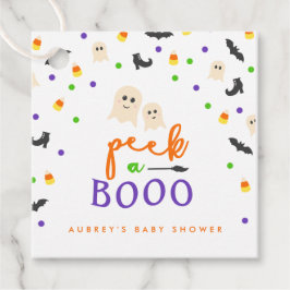 Flüchtige Blick einer Boo Halloween Kinderdusche Geschenkanhänger