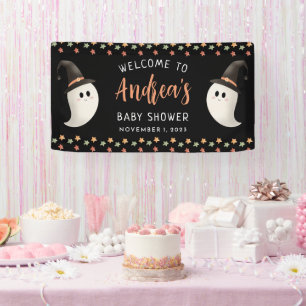 Flüchtige Blick eines Boo Halloween Ghost Baby Dus Banner