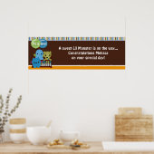 Flüchtige Blick eines Boo MONSTERS Baby Showbanner Poster (Küche)
