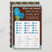 Flüchtige Blick eines Boo Monsters Baby Shower Gam (Vorne/Hinten)