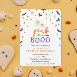 Flüchtige Blick eines Booo-Niedliche Geburtstag-Pa Einladung