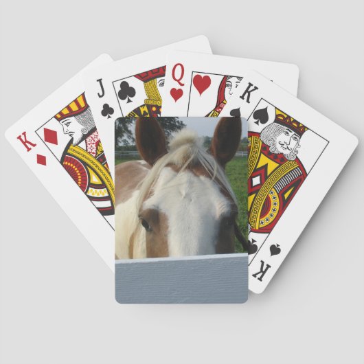 Flüchtige Blick eines Bootspferdes Spielkarten (Rückseite)
