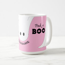 Flüchtige Blick eines Personalisierten Ghost Pink Kaffeetasse