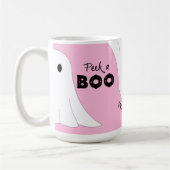 Flüchtige Blick eines Personalisierten Ghost Pink  Kaffeetasse (Links)